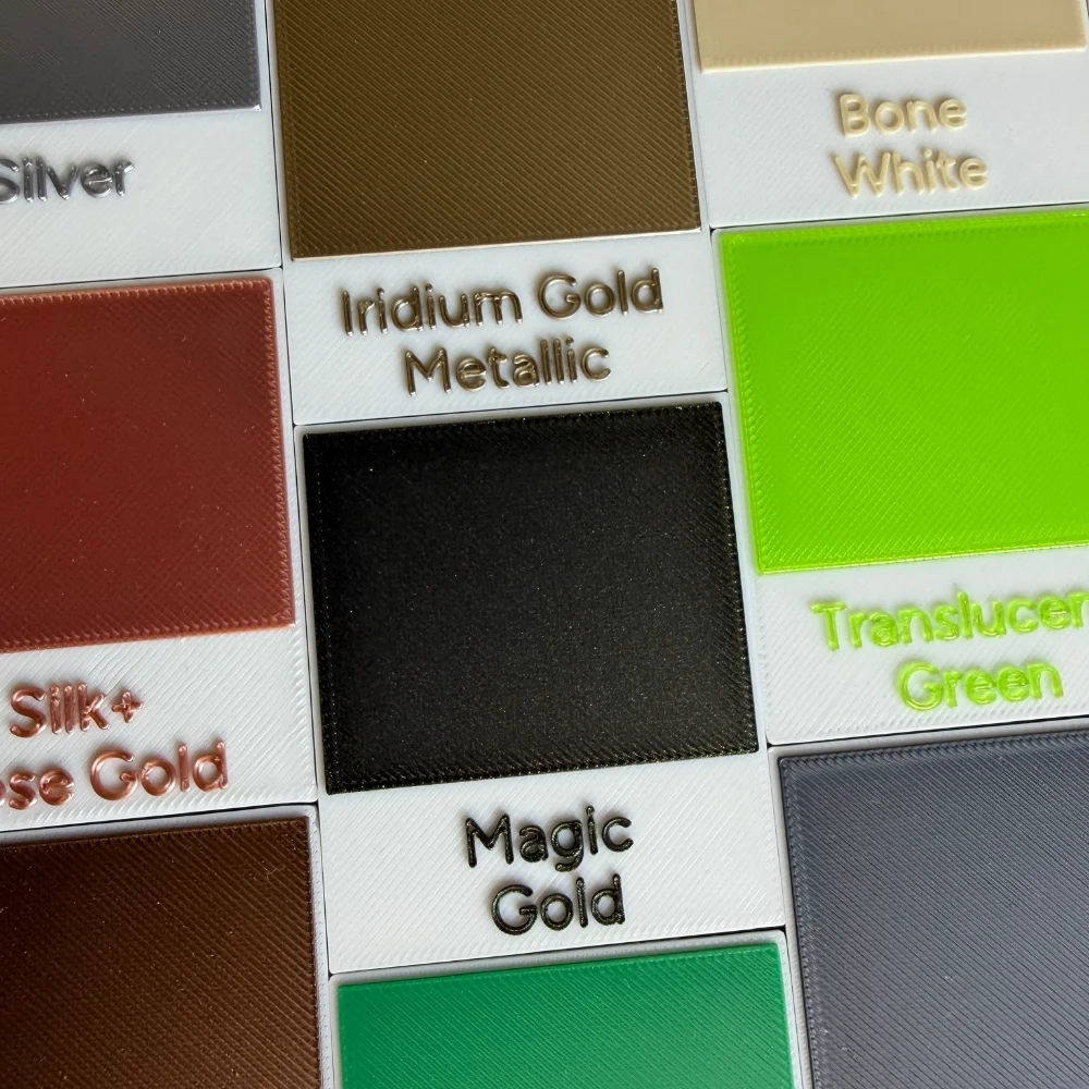 Fargeprøver under utvikling av Leah