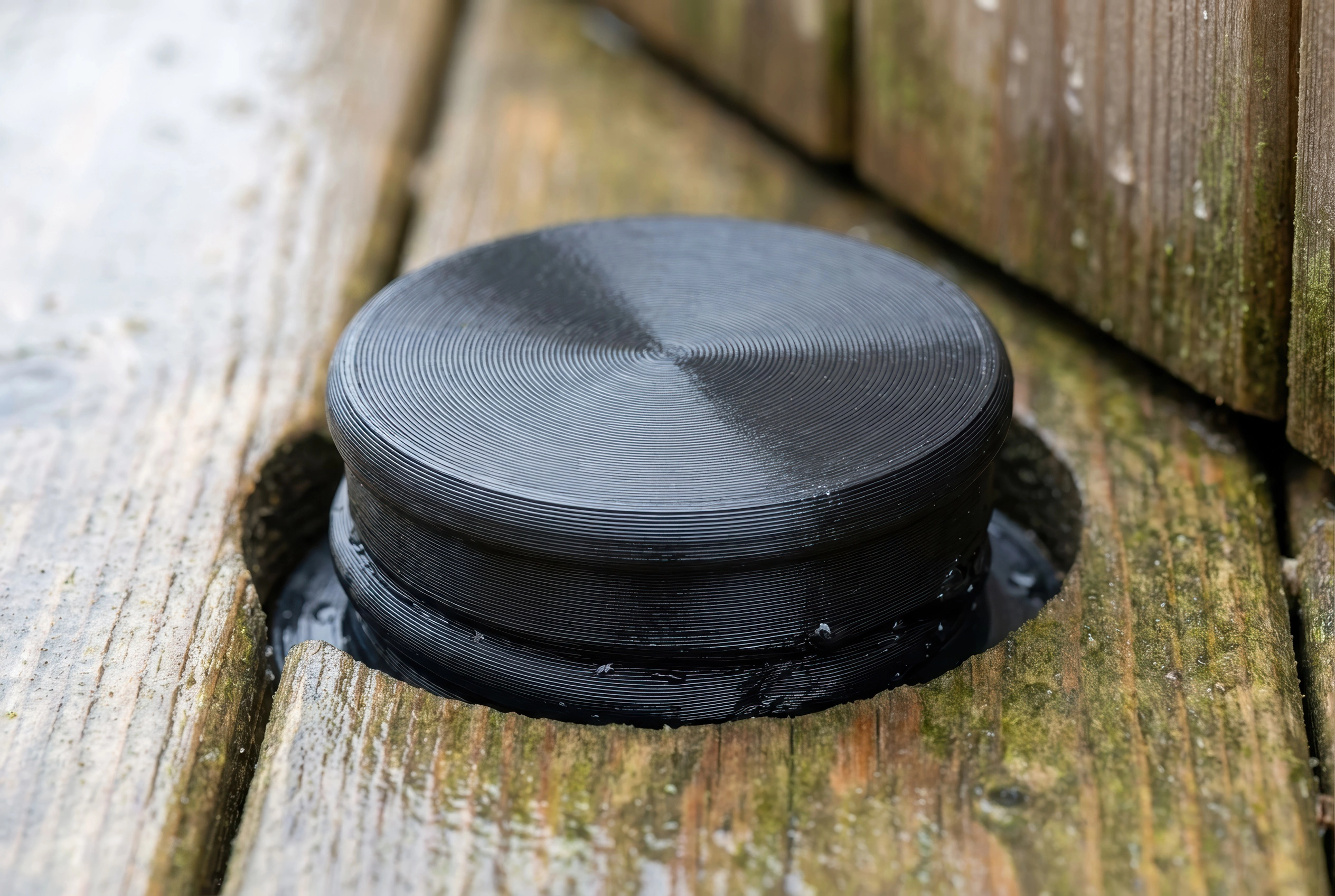 3D-printet propp i en badestamp