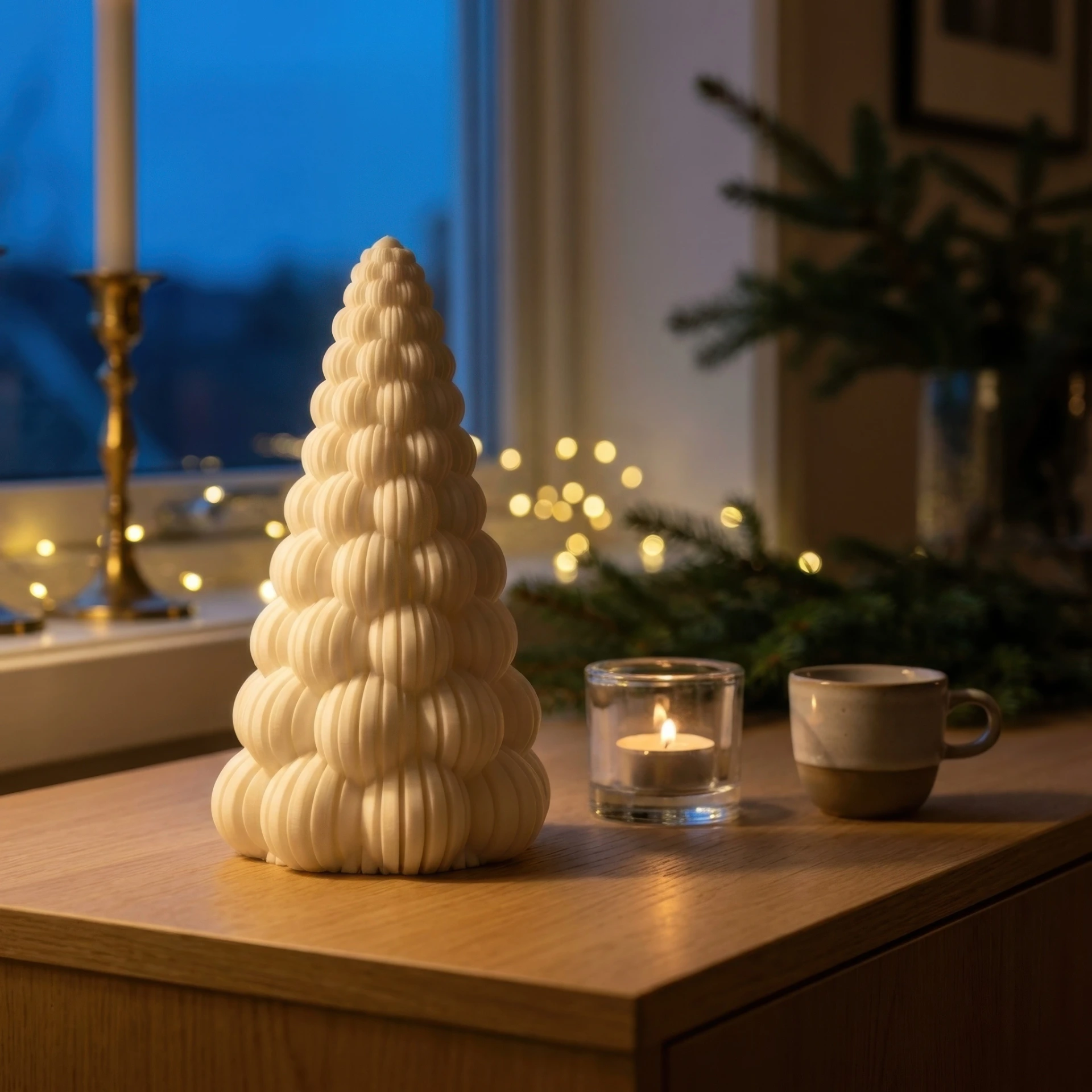 Formlys snøball lykt