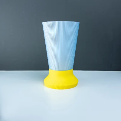 Leah 1017, Matte Lemon Yellow og Ice Blue halvtransparent