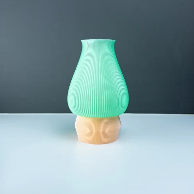 Leah 1303, Silk Champagne og Light Jade halvtransparent