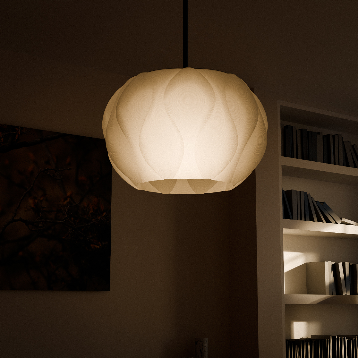 Lampen med lys