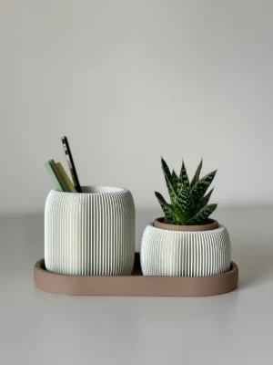 Stramel plante og oppbevvaringssett