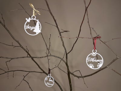Juleornament med navn
