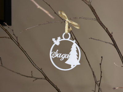 Juleornament med navn - Juletre