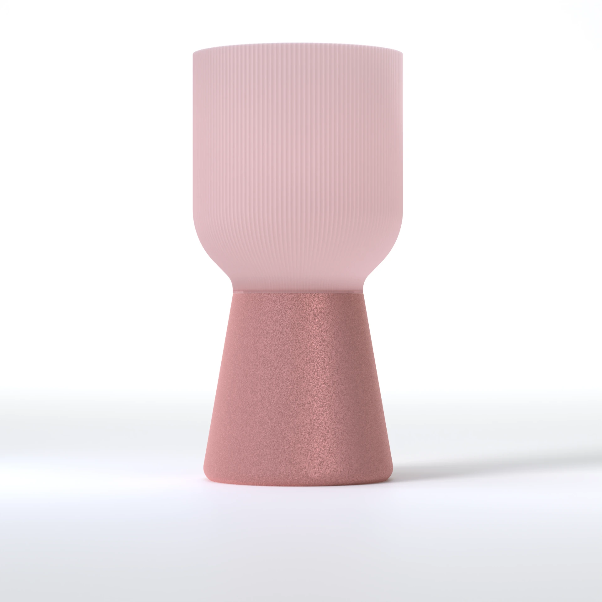 Leah-variant i rosa / rosa delvis gjennomsiktig utførelse