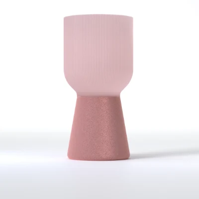 Leah-variant i rosa / rosa delvis gjennomsiktig utførelse