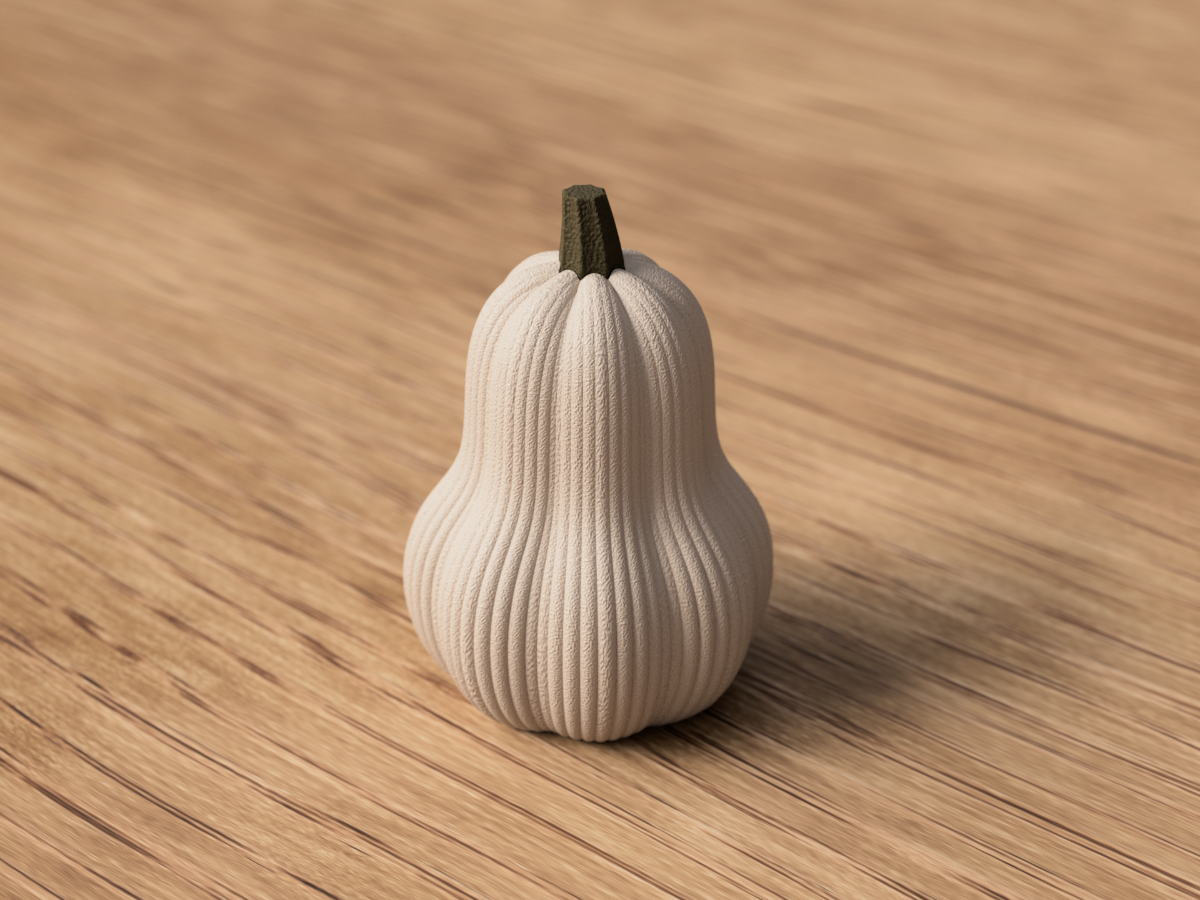 Butternut Gresskar, liten variant - i bone white