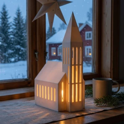 Formlys julekrike - Hvit