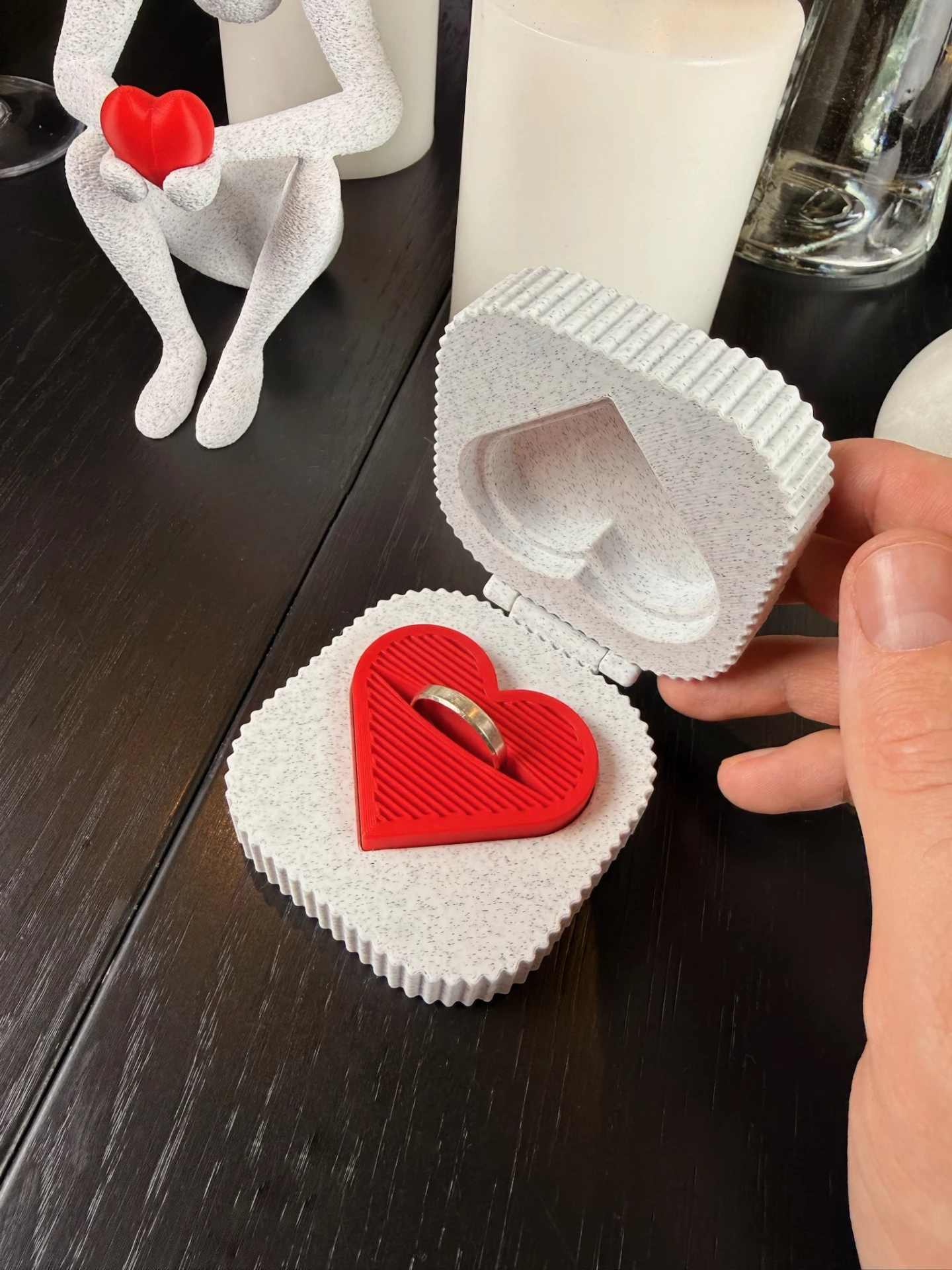 Mini-smykkeskrin med hjerte