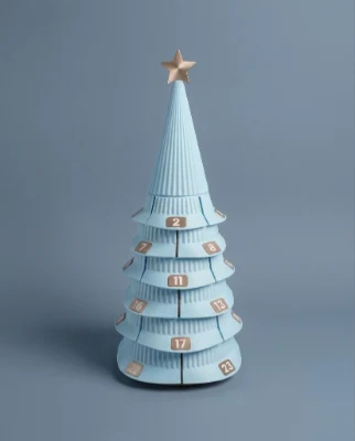 Blå julekalender