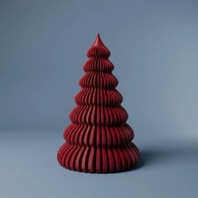 Dekor Juletre - Rød